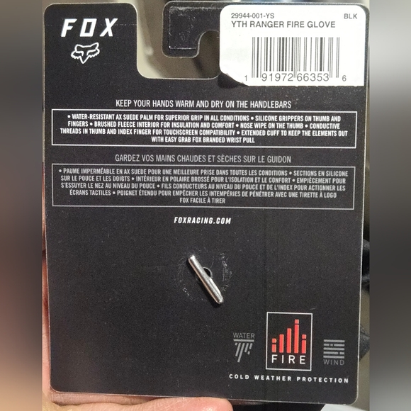 Fox Racing Ranger Fire Gloves Youth Size Large - Picture 4 of 5